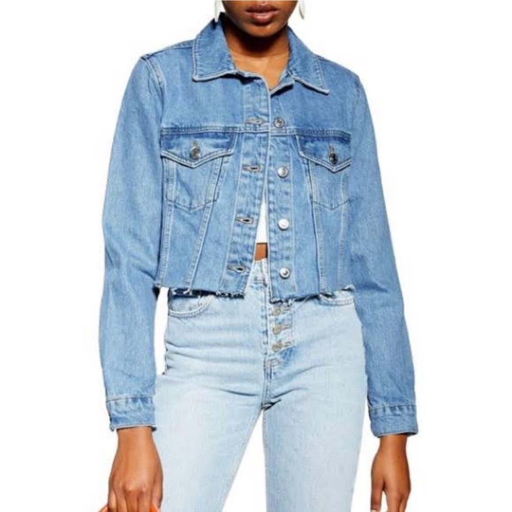 TOPSHOP cropped denim jacket
